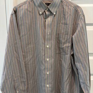 Jos. A. Bank Blue and Red Casual Button Down Shirt